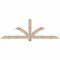 Ekena Millwork Redmond Smooth Timber Gable Bracket, Douglas Fir, 72"W x 24"H x 3 1/2"D x 3 1/2"F, 8/12 Pitch GBW072X24X0404RED00SDF - alternate 1